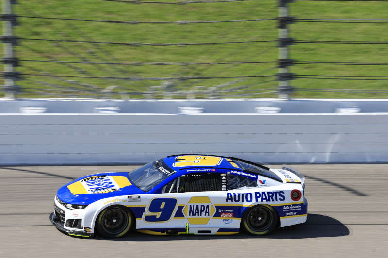 Chase Elliott NAPA Auto Parts 9 Kansas 2026 top-10