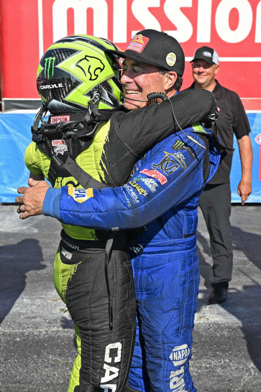 Ron Capps Maddi Gordon first win NHRA Norwalk NAPA Carlyle 