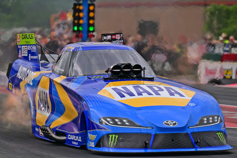 Ron Capps Maddi Gordon first win NHRA Norwalk NAPA Carlyle 