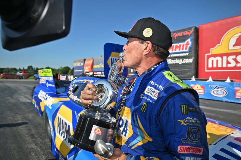 Ron Capps Maddi Gordon first win NHRA Norwalk NAPA Carlyle 