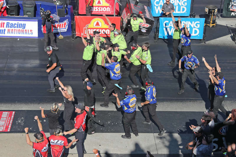 Ron Capps Maddi Gordon first win NHRA Norwalk NAPA Carlyle 