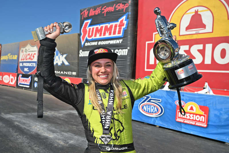 Ron Capps Maddi Gordon first win NHRA Norwalk NAPA Carlyle 