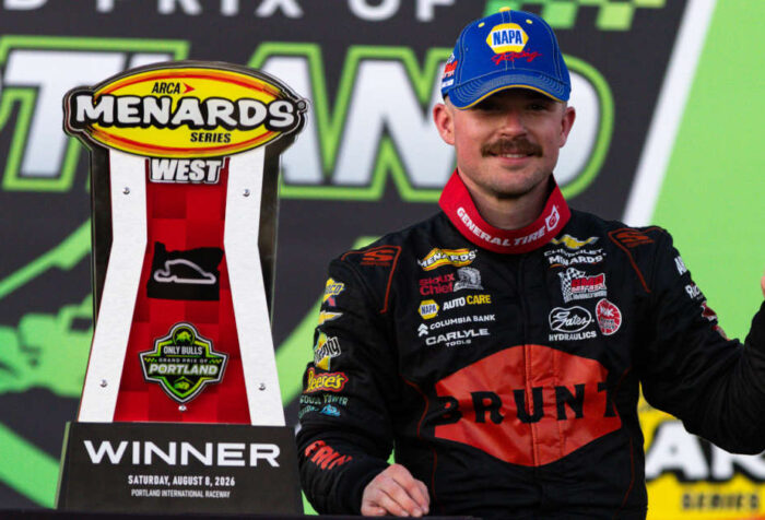 Mason Massey winner Portland 2026 ARCA West NAPA