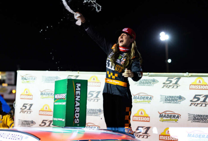 Hailie Deegan winner 2026 ARCA West Madera BMR 16
